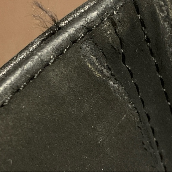 TUMI 2967D Black Leather Nylon Briefcase Laptop Shoulder Messenger Bag - Picture 13 of 16